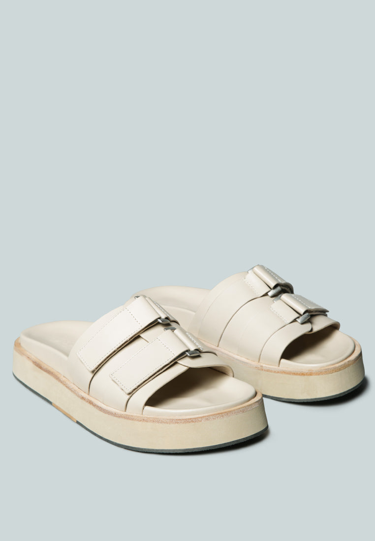 Aniston Buckled Flatform Slip-On Sandal