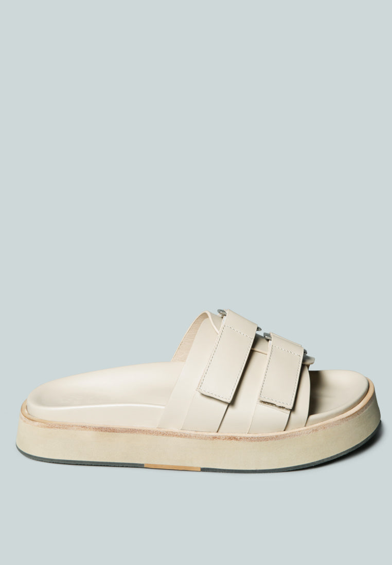 Aniston Buckled Flatform Slip-On Sandal