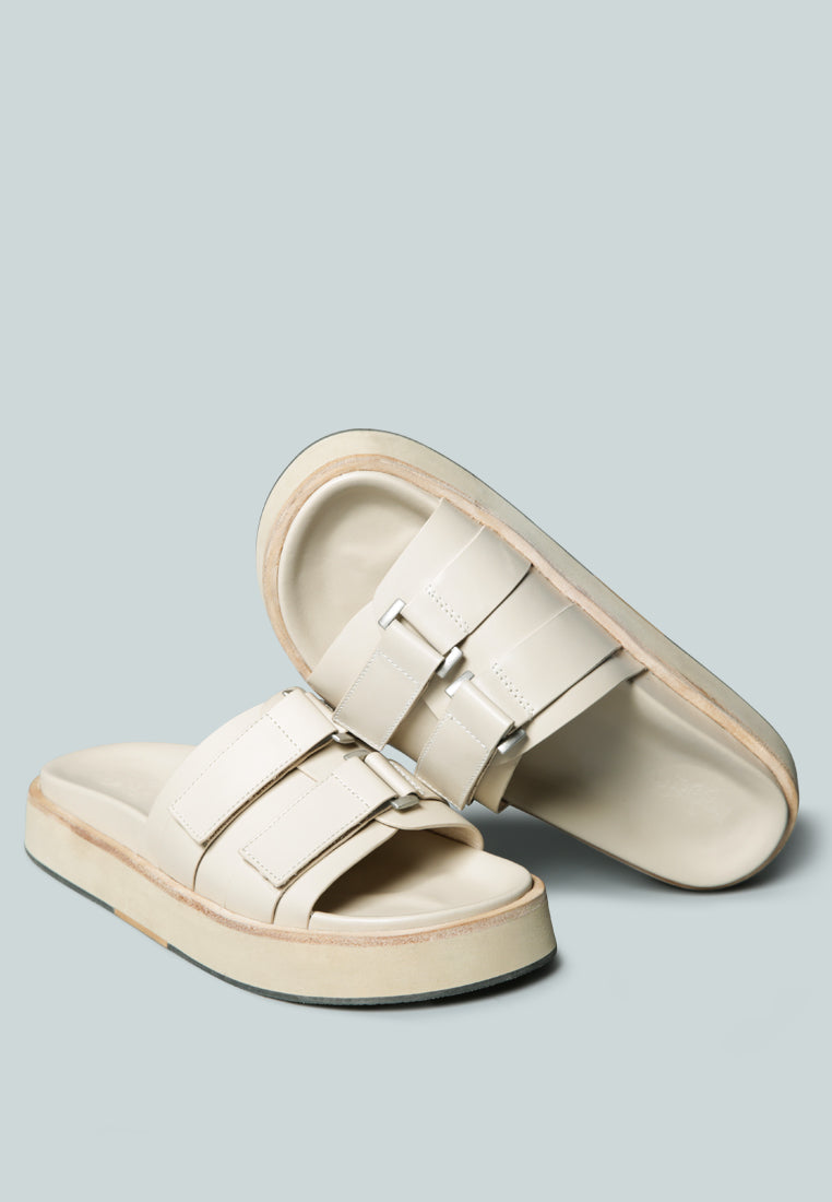 Aniston Buckled Flatform Slip-On Sandal