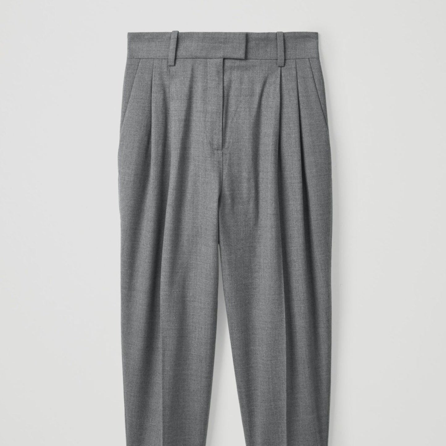 Trouser high waist dropped pants