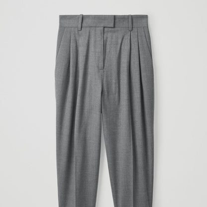 Trouser high waist dropped pants