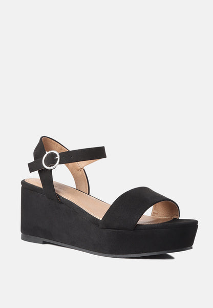 Ariel Croc Block Heel Sandals