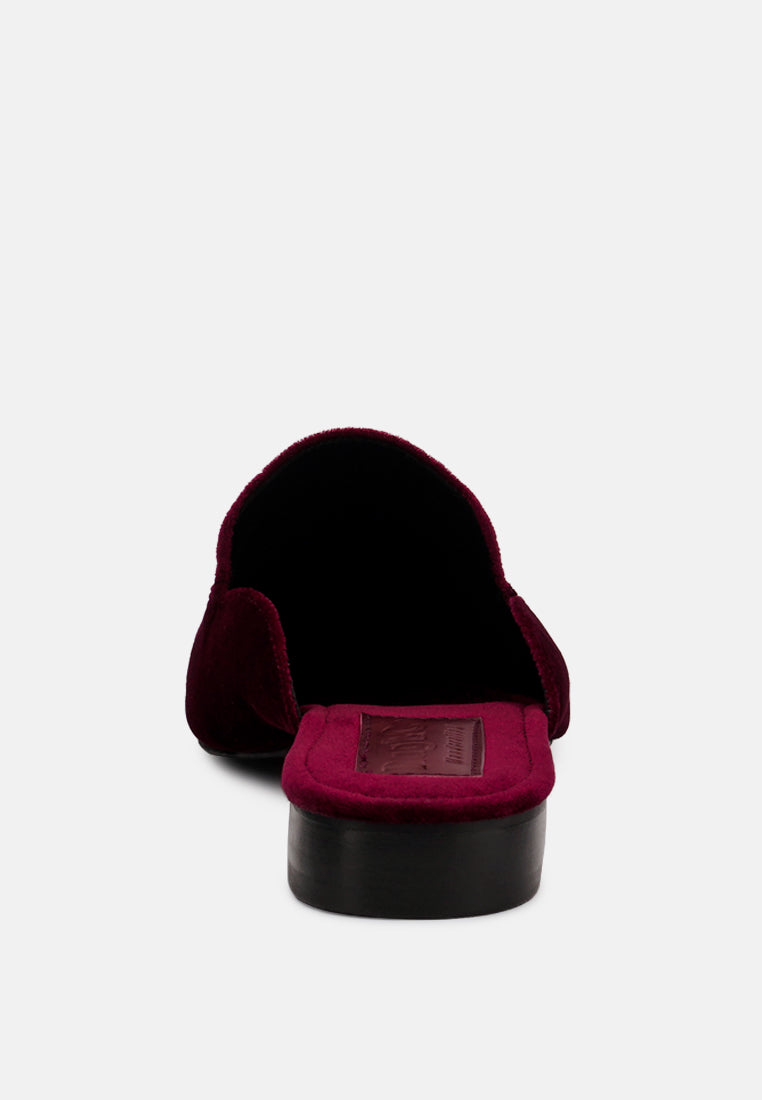 Batiste Velvet Handcrafted Mules