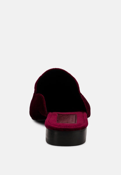 Batiste Velvet Handcrafted Mules