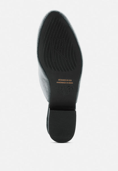 Batiste Velvet Handcrafted Mules