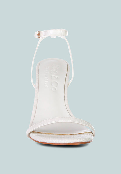 Blondes Croc High Heeled Sandal