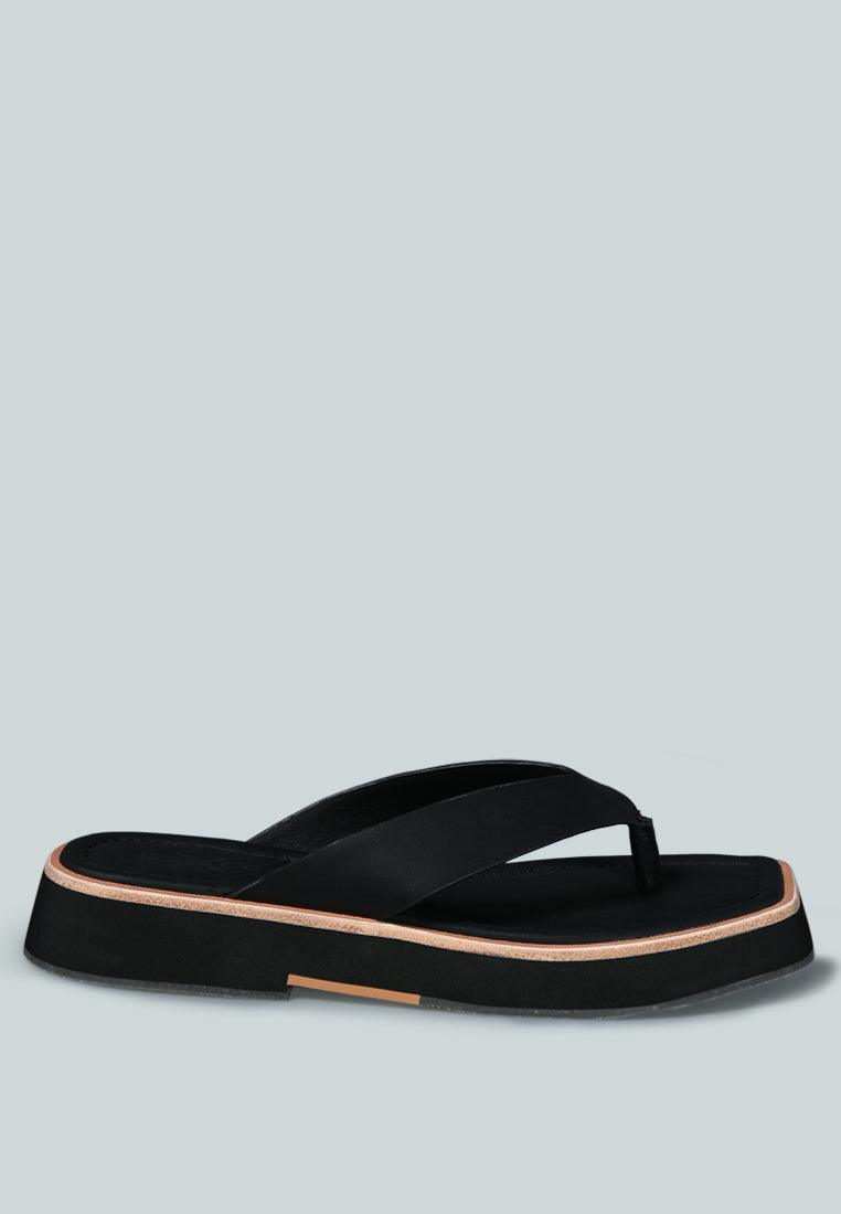 Blunt Flat Thong Sandal