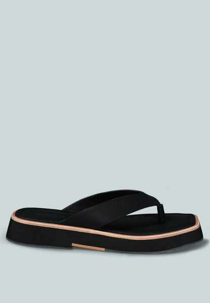 Blunt Flat Thong Sandal