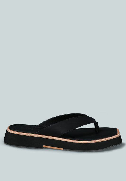 Blunt Flat Thong Sandal