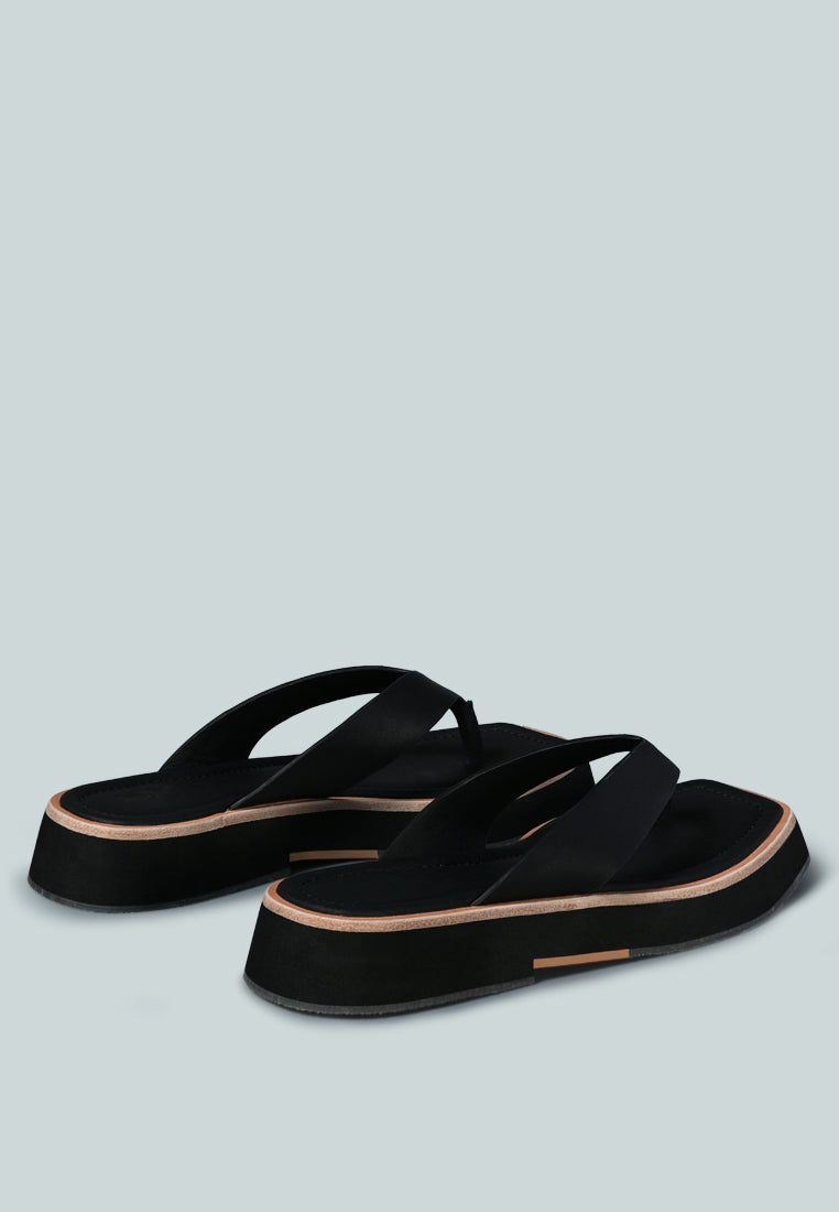 Blunt Flat Thong Sandal
