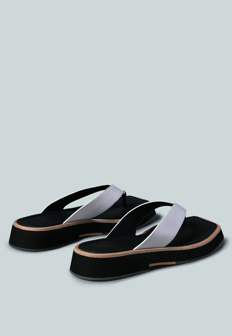 Blunt Flat Thong Sandal