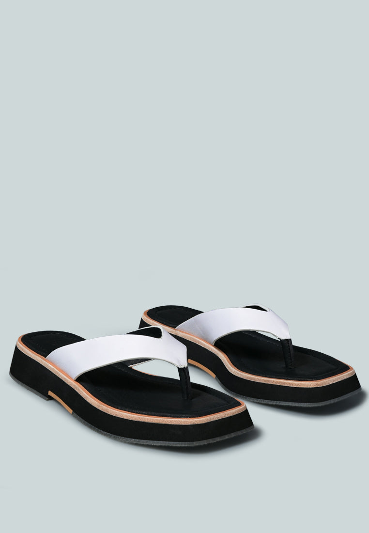Blunt Flat Thong Sandal