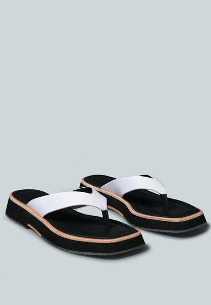 Blunt Flat Thong Sandal