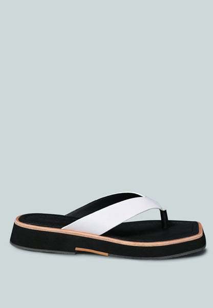 Blunt Flat Thong Sandal