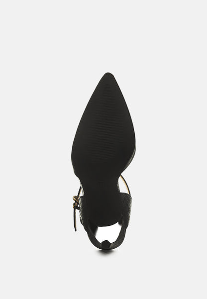 Sha Ankle Strap Slingback Stiletto Heel Sandals