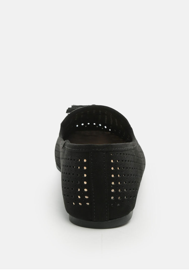 Feet Nest Perforated Microfiber Loafer