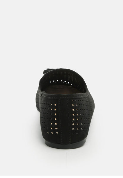 Feet Nest Perforated Microfiber Loafer
