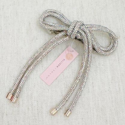 Bling Tube Bow Hair Clip