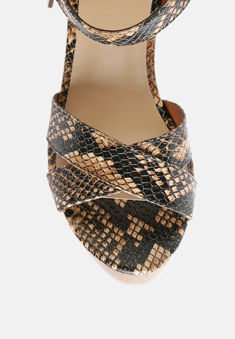 Chypre High Heeled Block Sandal
