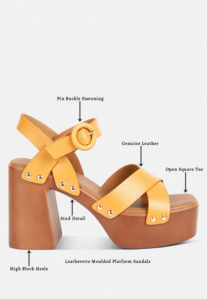 Cristina Cross Strap Embellished Heels
