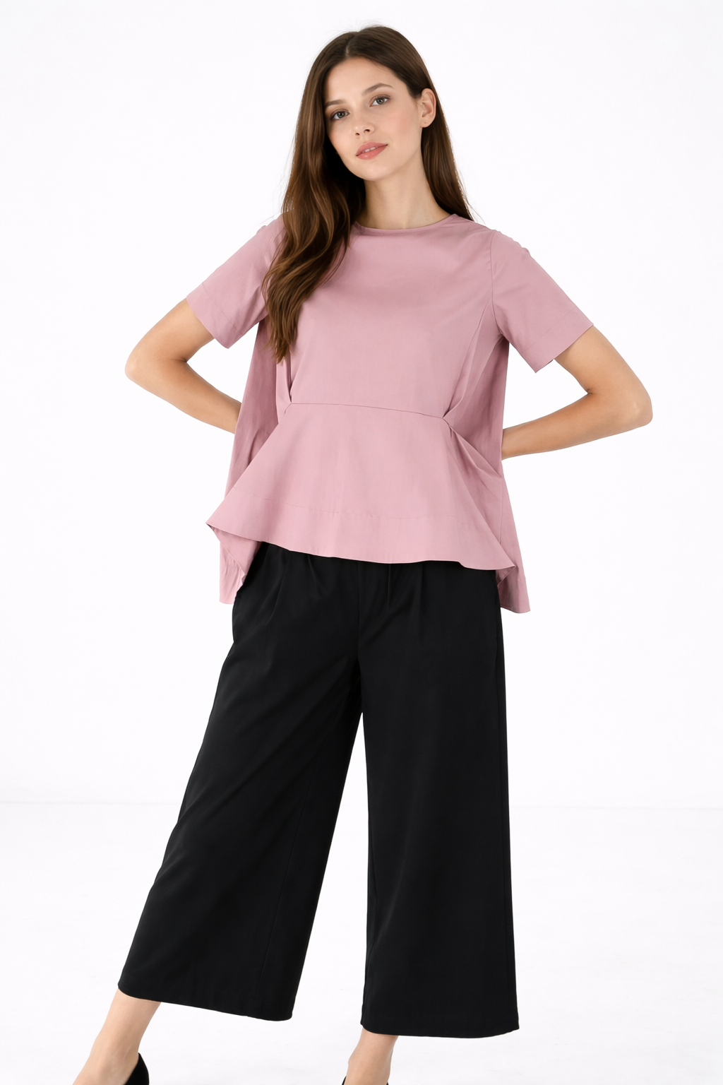 Womens Summer Short Sleeve Shirt Crew Neck Tops Casual Loose Blouse Premium Quality