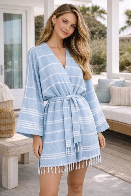 Unisex Cotton Robe, for Bath, Beach and Spa, Made from Turkish Cotton