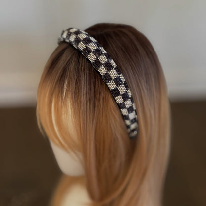 Checkered Glam Headband