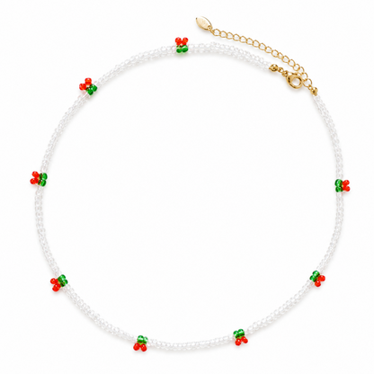 Cherry Dotty Beaded Necklace
