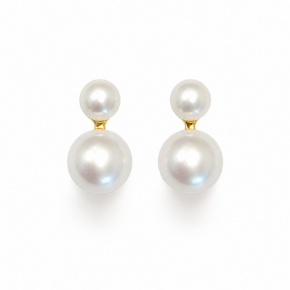 Classic Double Freshwater Pearl Earrings