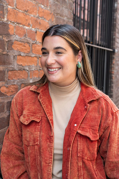 Chloe Hoops - Sage