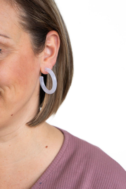 Josie Hoops - White