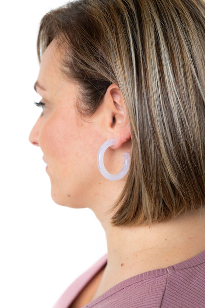 Josie Hoops - White