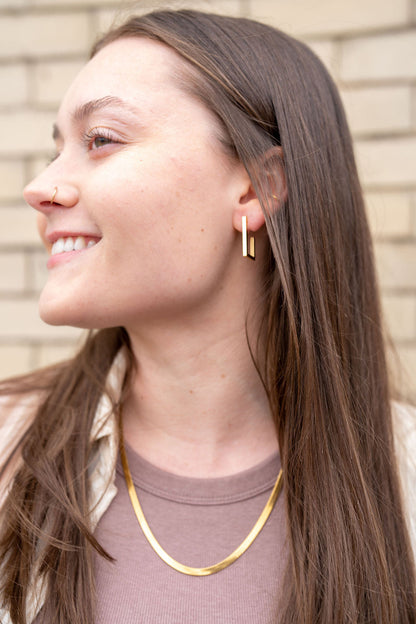 Luxe Gold Herringbone Chain - 20"