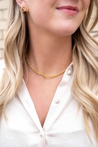 Luxe Gold Rope Chain - 18"