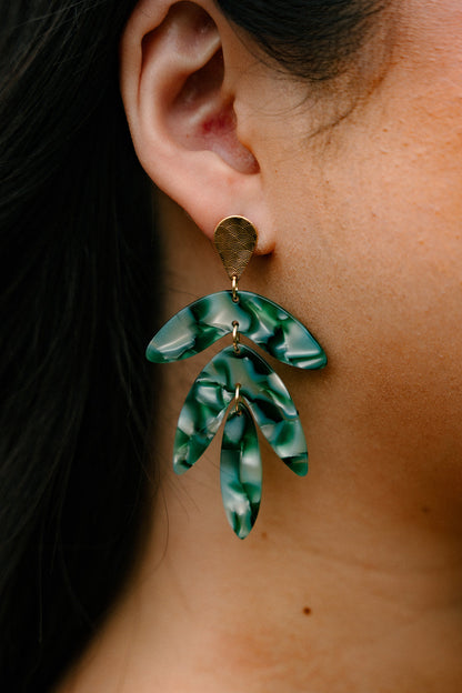 Kailani Earrings - Palm Lustre