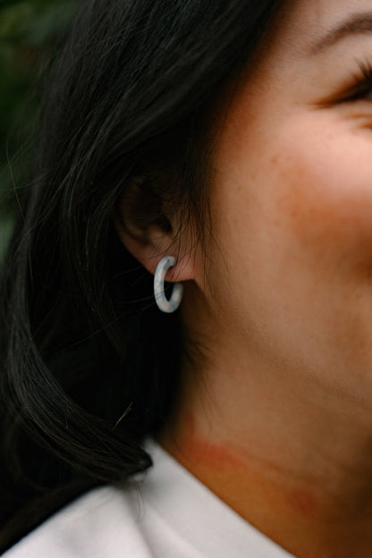 Micro Cam Mini Hoops - Saltwater Blue