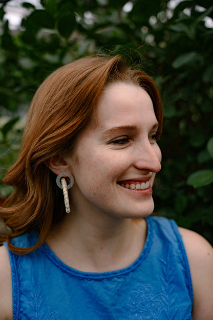 Calypso Earrings - Light Rattan