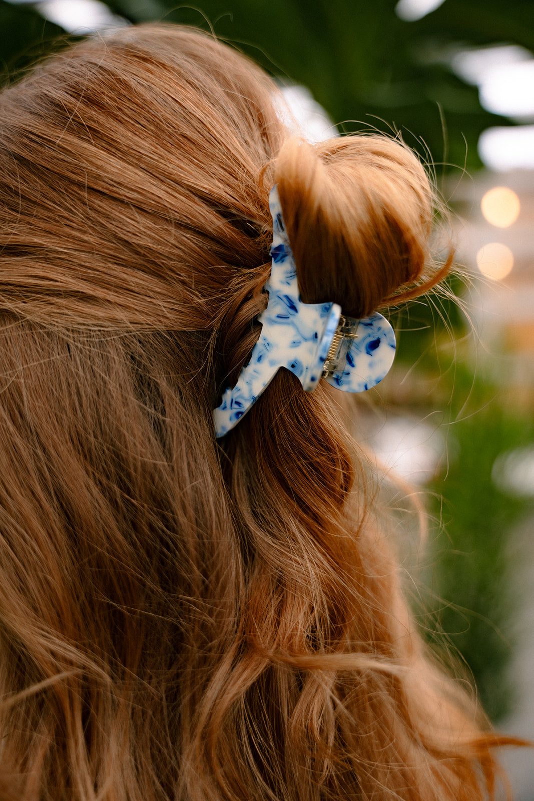 Callie Hair Claw - Greek Goddess Blue
