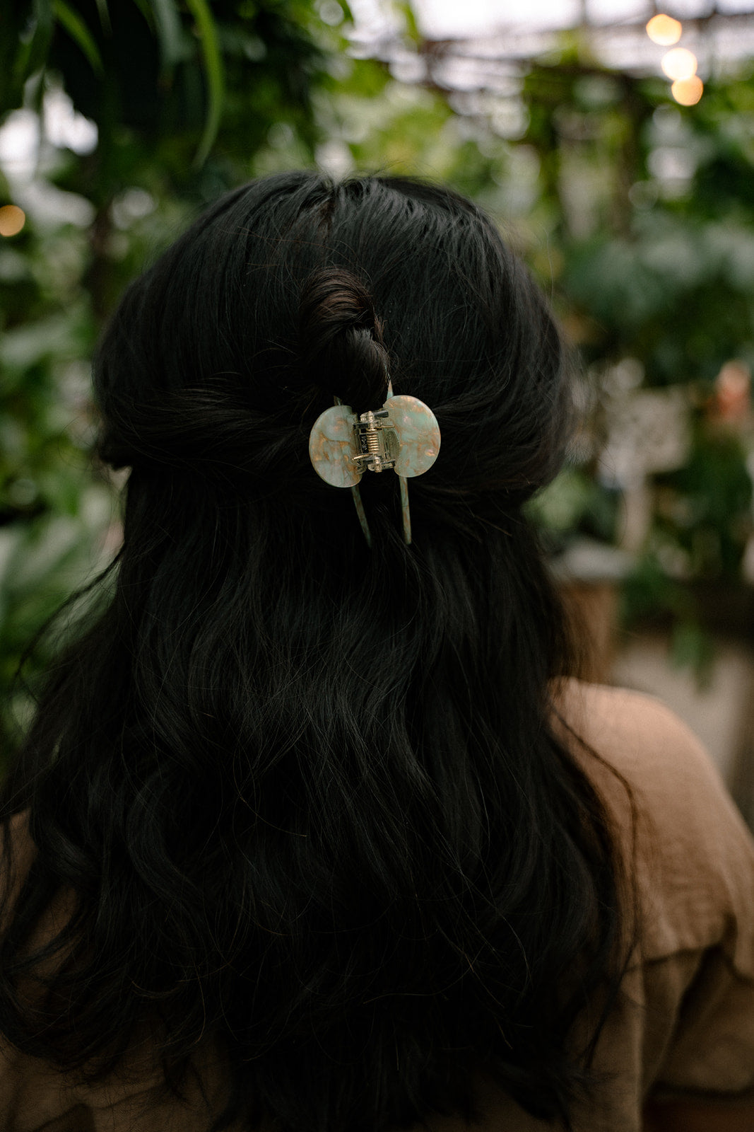 Callie Hair Claw - Champagne Mint