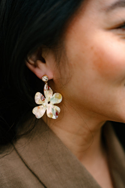 Petunia Earrings - Citron Zest
