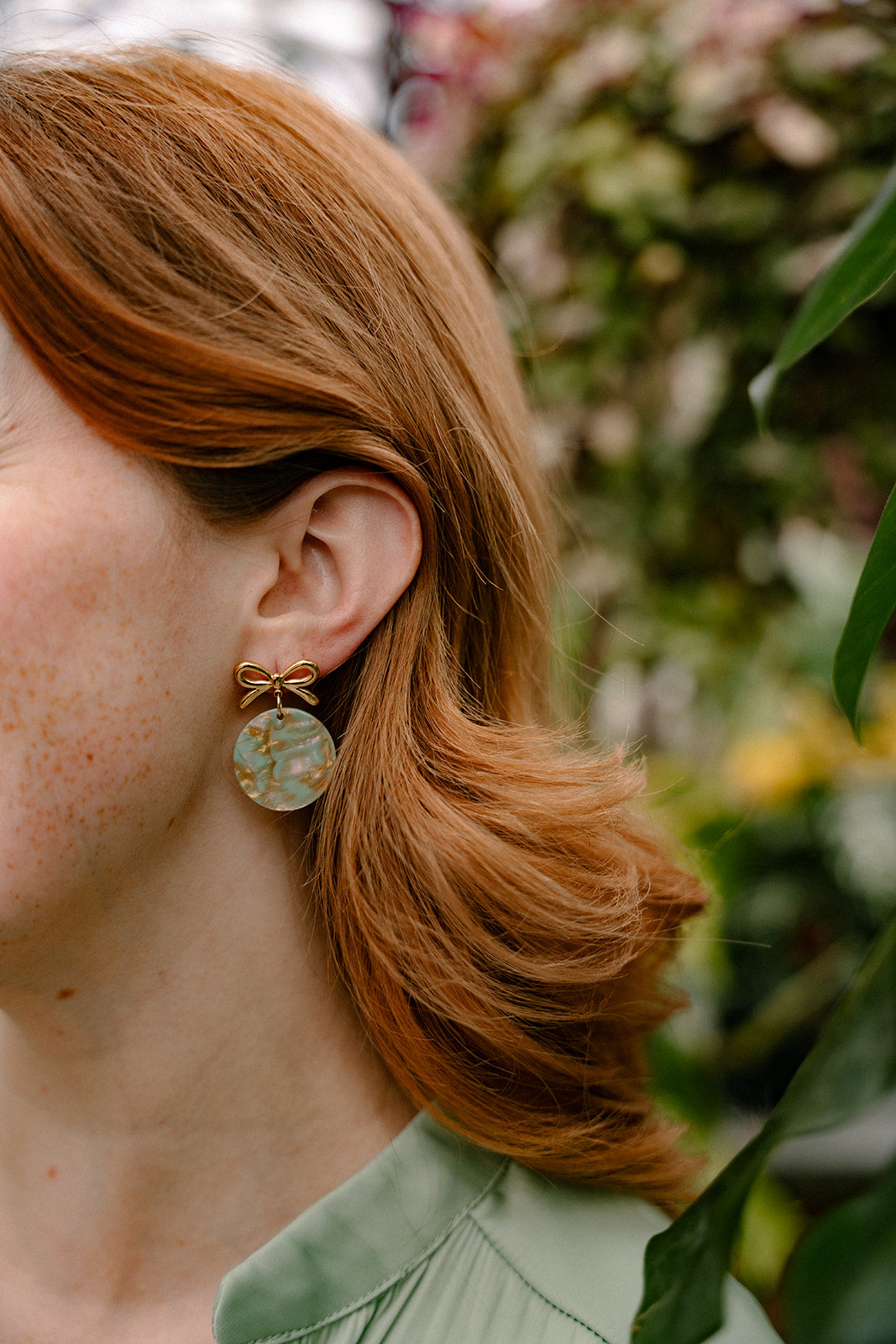 Bailey Earrings - Champagne Mint