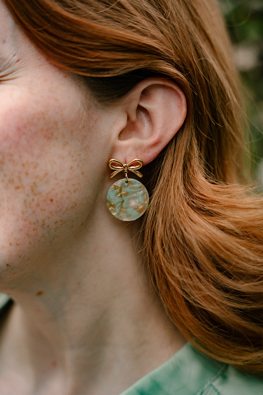 Bailey Earrings - Champagne Mint