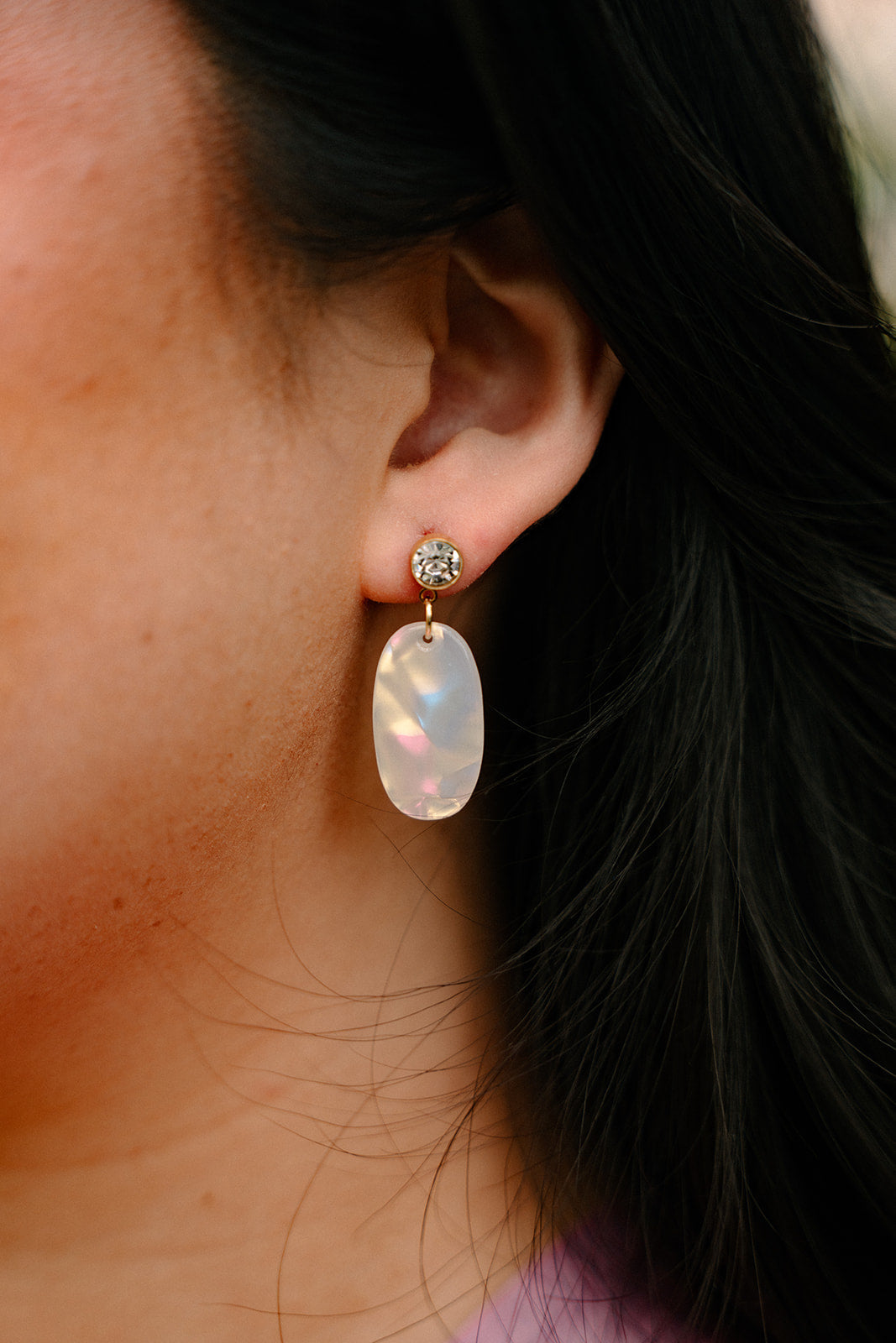 Lucy Earrings - Opalite