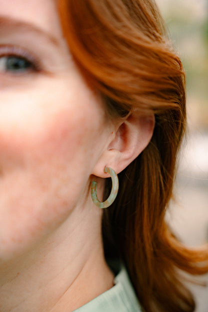 Cam Mini Hoops - Champagne Mint
