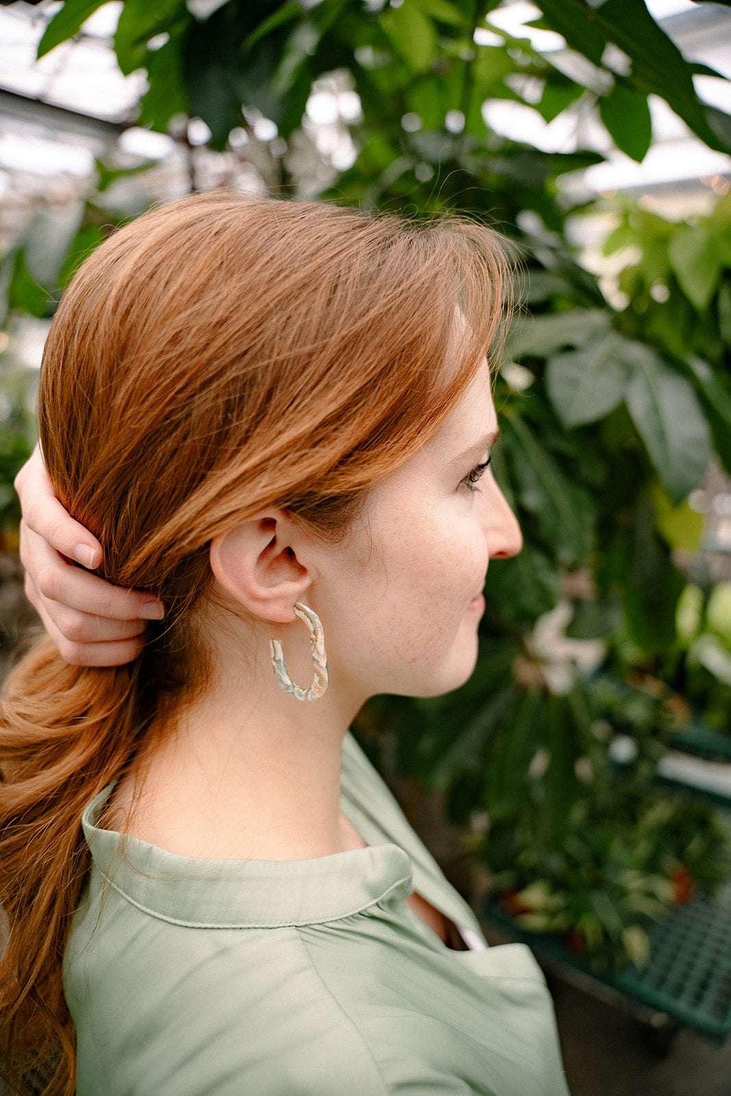 Jenna Hoops - Creamsicle Mint