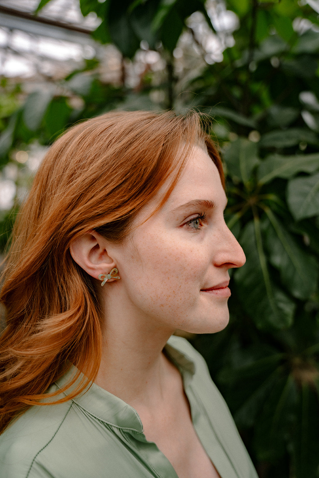 Bowie Studs - Champagne Mint
