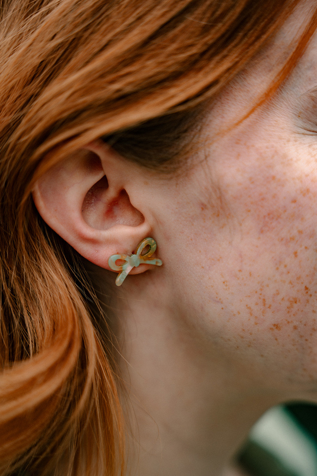 Bowie Studs - Champagne Mint