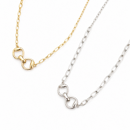 Equestrian Pendant Chain Necklace