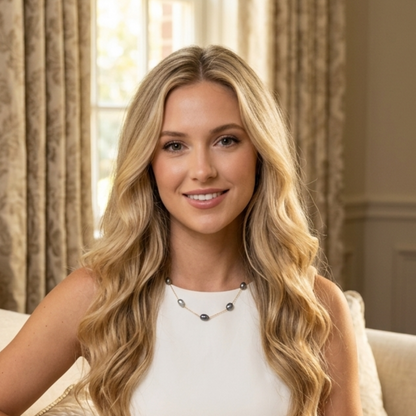 Esther Freshwater Pearl Station Necklace
