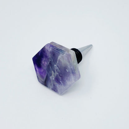 Another Class Hexagon Stone Wine Stopper By Young